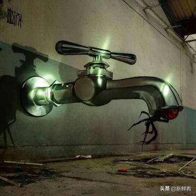 在廢墟里留下的藝術(shù)！把這些3D作品帶去活動(dòng)現(xiàn)場(chǎng)會(huì)有什么效果？